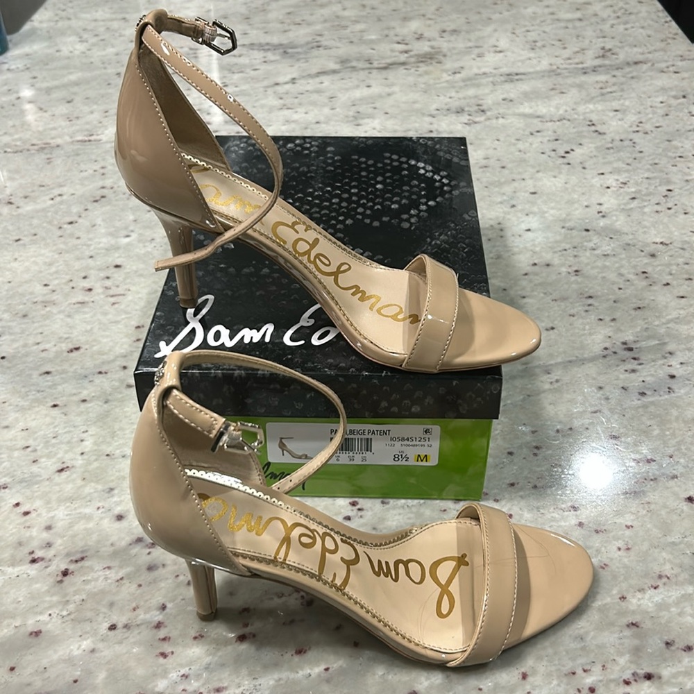 Beige Strappy Heels